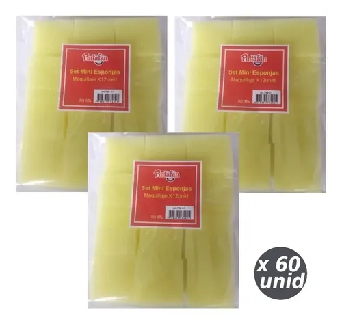 Set Mini Esponjas Pintar Maquillaje X 60 Unidades