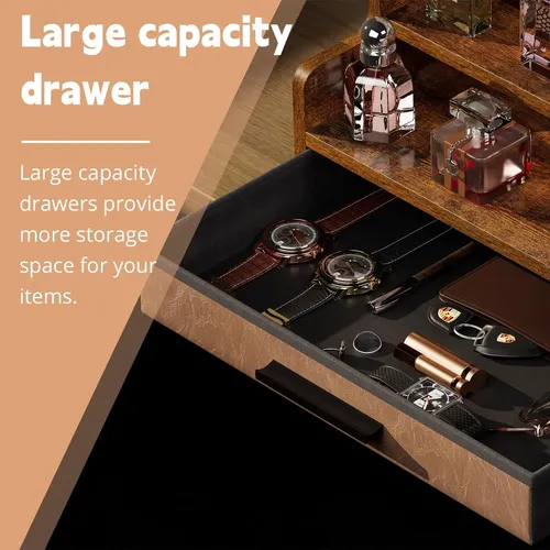 Organizador De Perfumes Yuzehuaza De 3 Niveles Con Cajón