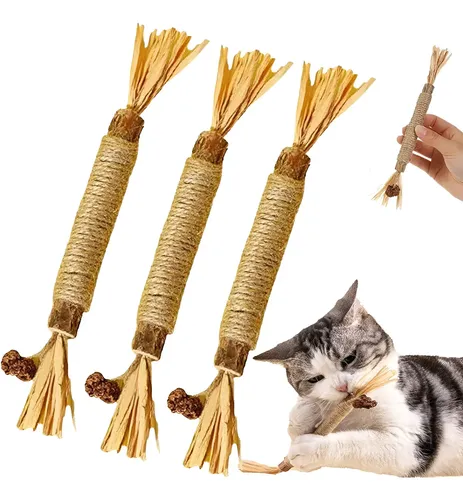 Palitos De Césped Dental Gatos Matatabi Natural Silvervine K