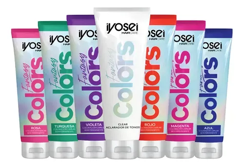 Coloracion Capilar Iyosei Fantasy Colors Azul X60gr