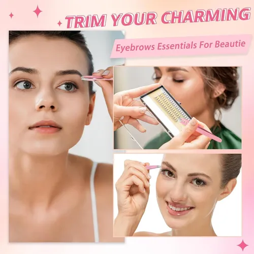 Pinzas Para Cejas Mudder 12 Pzas Acero Inoxidable Punta