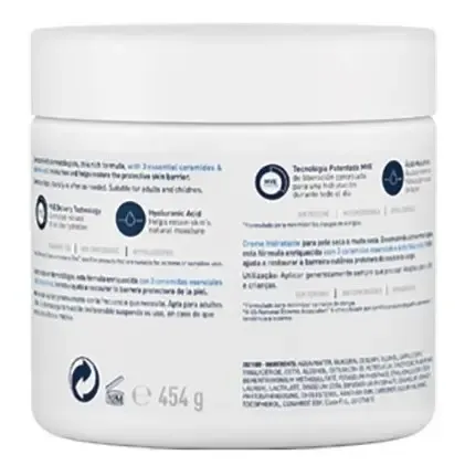 Cerave Crema Hidratante Con Acido Hialuronico Piel Seca 454g