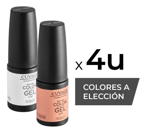 Combo X4 Mini Esmaltes Semipermanentes X 6ml Cuvage