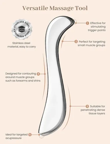 Herramienta Gua Sha Metal Para Masaje Y Alivio Dolor