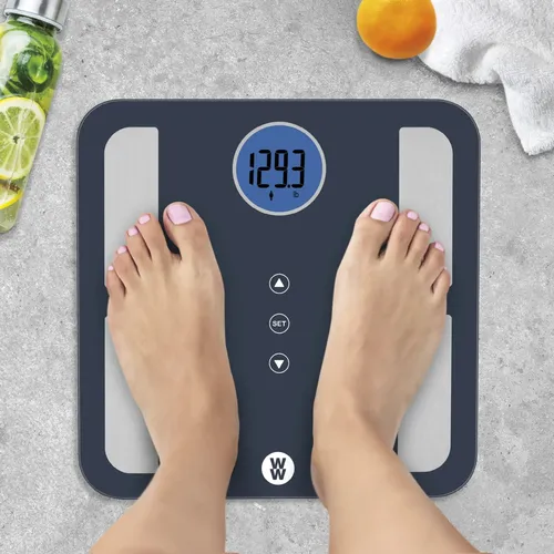 Báscula De Baño Conair Weight Watchers Glass 180 Kg Negra Y