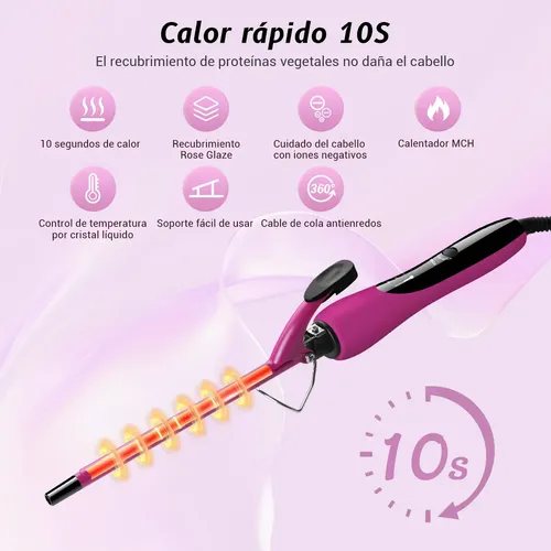A Tenaza Rizadora De Cabello De Cerámica De 9mm Xxx @