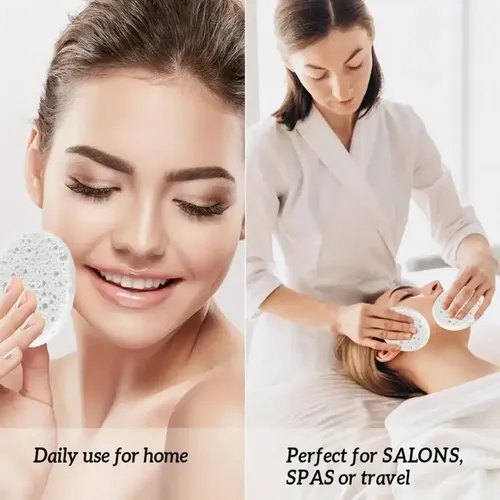 Esponja Exfoliante Natural Limpieza Facial Hidratable 10 Un.
