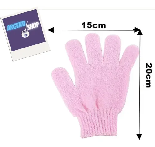 Guantes Exfoliantes Limpieza Corporal Piel Baño Ducha X 1 Un