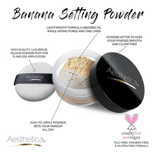 Aesthetica Polvo Suelto Banana 20 G Con Esponja
