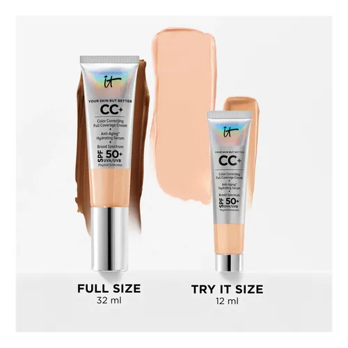 It Cosmetics Cc+ Cream Travel (bronce Profundo): Base De Con