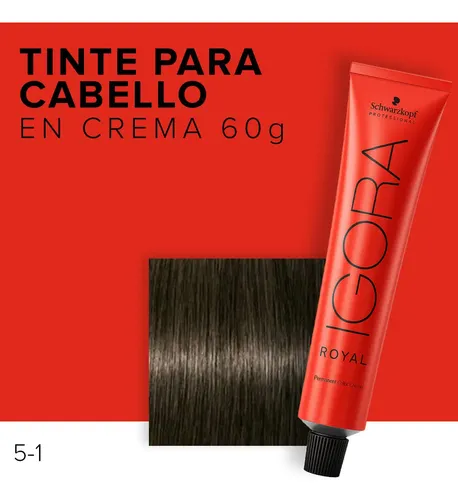 Igora Royal Profesional 5-1 Castaño Claro Ceniza Schwarzkopf 60g