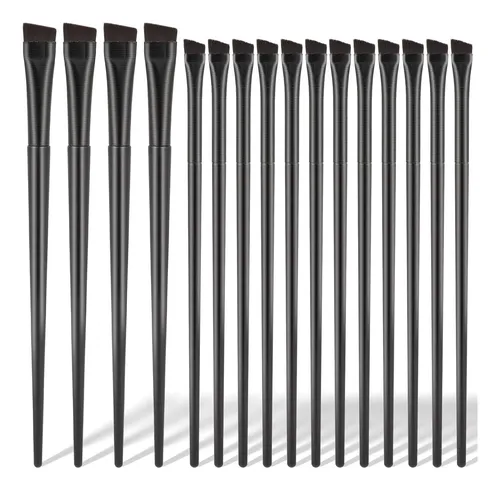 Set 16 Pinceles Finos Para Cejas Y Delineado Ojos