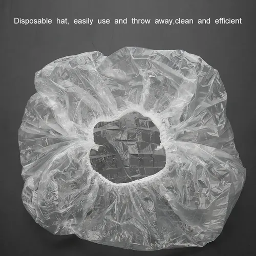 Gorro Ducha Impermeable Transparente Desechable 100 Piezas