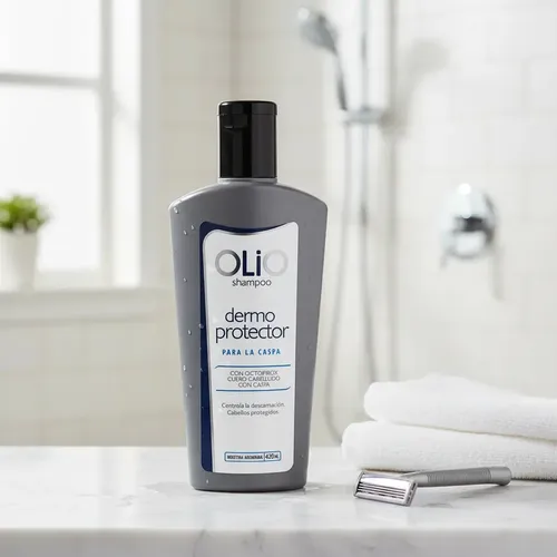 Shampoo Anticaspa Dermoprotector Olio 420ml Control Caspa Cuero Cabelludo Octopirox Hipoalergénico Dermatológicamente Testeado Tratamiento Anticaspa Uso Frecuente Cabello Saludable