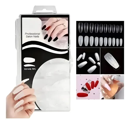 Uñas Postizas Tips X 100 Unidades Manicura Nail New Oferta!