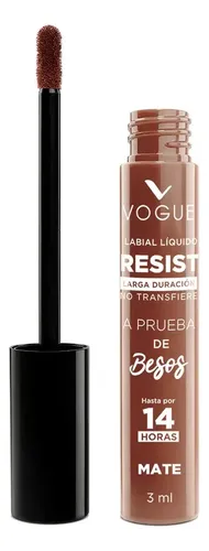 Labial Vogue Resist 3ml Acabado Mate Color