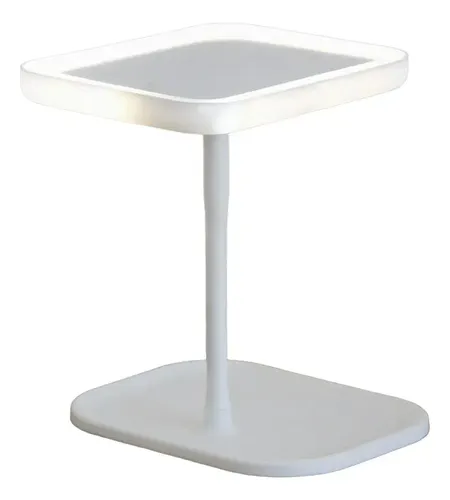 Espejo Maquillaje Rectangular Luz LED Táctil Plegable USB Blanco Kandel