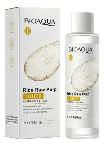 Tónico Facial Bioaqua Rice Raw Pulp Hidratante 120ml
