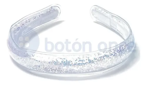 Vincha Infantil Transparentes Con Lentejuelas Por Unidad