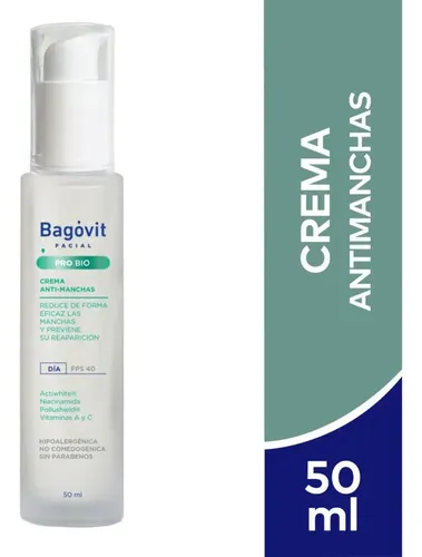 Bagovit Facial Pro Bio Anti-manchas Crema De Día X 50ml Tipo de piel Todo tipo