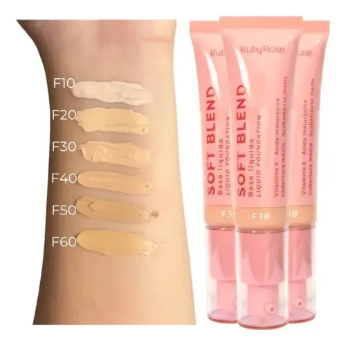 Base De Maquillaje Liquida Matte Soft Blend Ruby Rose