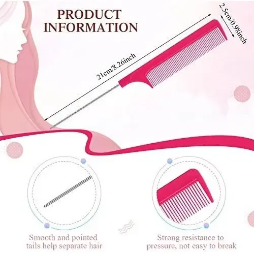 6 Rulos De Plástico Para El Cabello, Rizadores, Flequillo, R