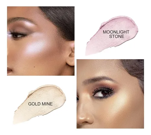 Ownest 2 Colors Highlighter Stick, Shimmer Cream Powder, …