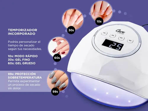 Cabina Uñas Gadnic Care Sun Diamond Sensor Lcd