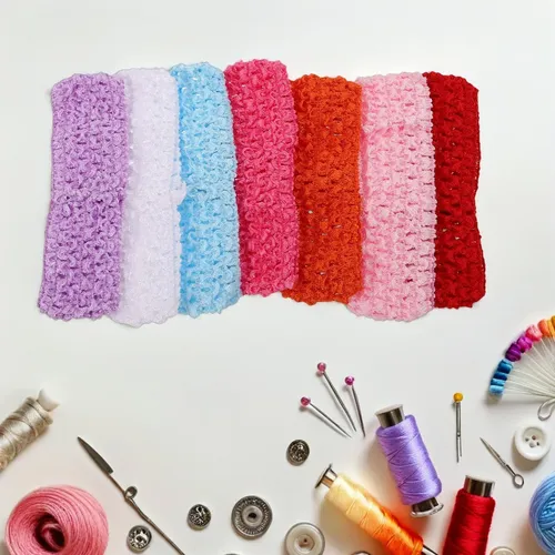 30 Pañuelos De Ganchillo Para Mujer, Diademas De Pelo Hippie 13.00×4.00×0.70cm