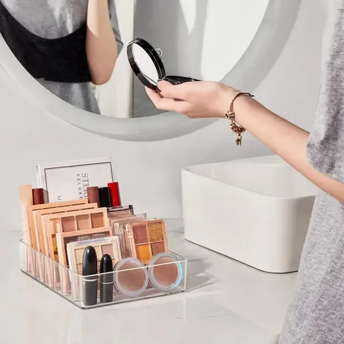 Organizador Acrílico De Maquillaje 7 Compartimentos