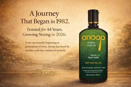 Aceite Para Cabello Anoop Herbal 100ml Ayurvédico