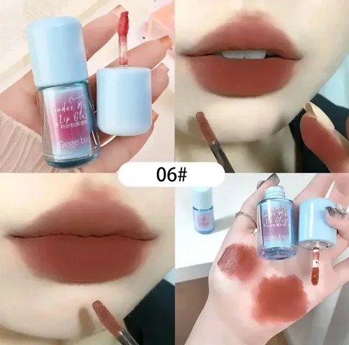 Labial Terciopelo Matte Powder Mist Lip Glaze Gege Bear