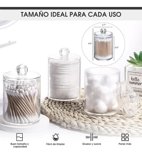 ~ Set Of 4 Makeup Organizers With Lids, For
