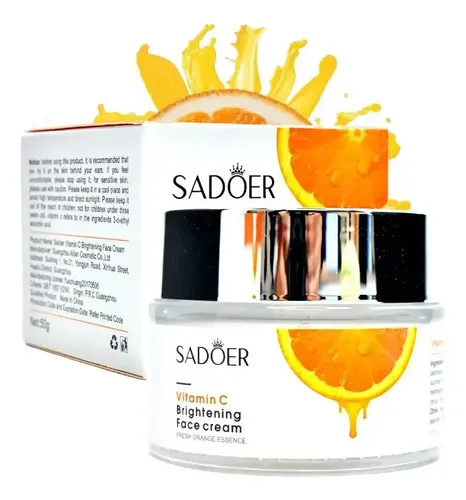 Crema Facial Vitamina C Sadoer 50g Todo Tipo De Piel Día/noche