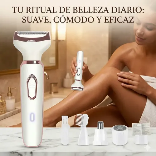 Depiladora Eléctrica 4 En 1 Mujer Portátil Recargable