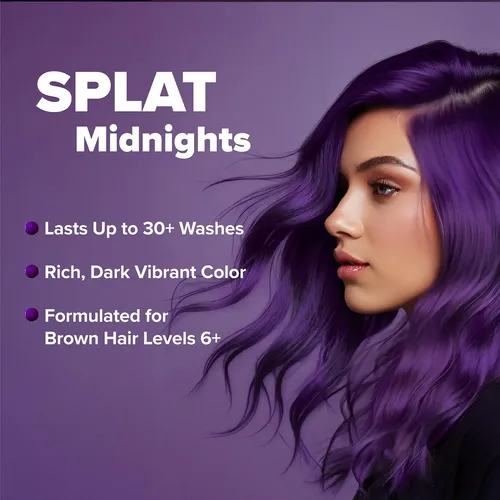 Kit De Tinte Para El Cabello Splat Midnight Tanzanite Semipe Sin Tono