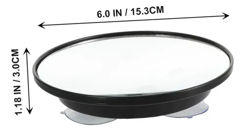 Espejo De Aumento 5x Con Ventosa Para Maquillaje Negro