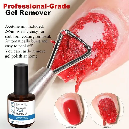 Removedor Gel Para Uñas Louinstic N19 15 Ml Sin Acetona