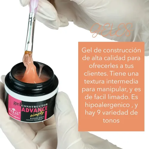 Kit Construcción De Uñas Esculpidas Gel Avanzado By Sarac