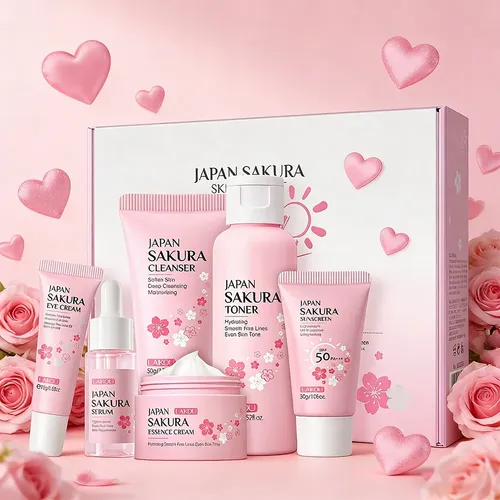 Set De Cuidado Facial Sakura 6 Piezas
