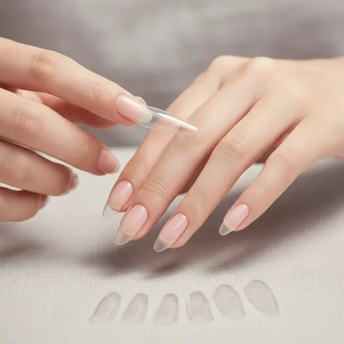 Tips Soft Gel Y Press On Paris Night X500 Unidades