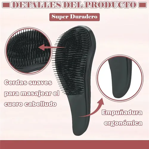 12pc Cepillos Para Alisadores Masaje Peine Para Cabello Rosa