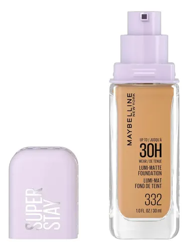 Maybelline Super Stay Lumi-matte – Base De Maquillaje Ligera Tono 332 – Oliva Caliente
