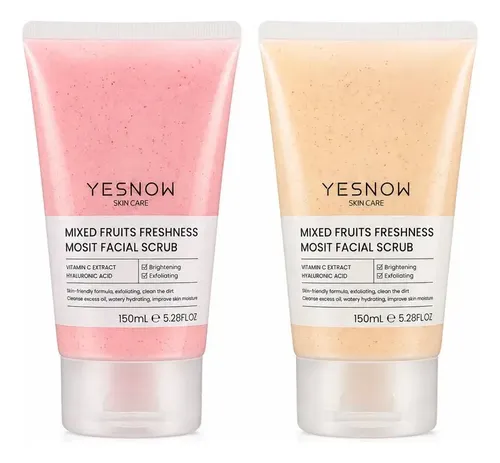 Exfoliante Scrub Facial Vitamina C Hialurónico 150ml Yesnow Normal A Seca Día/noche