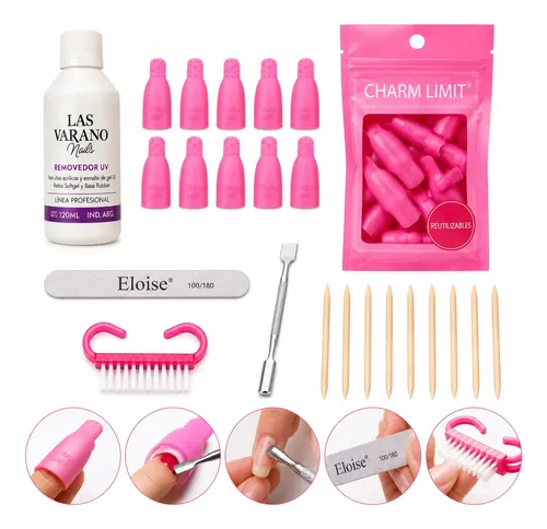 Kit Retiro De Esmalte Semipermanente Soft Gel Completo