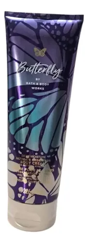 Body Cream. Butterfly. 226g. Bath & Body Works Néctar De Frambuesa Pétalos De Iris Y Vainilla Ligera