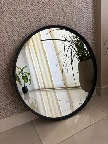 Espejo Redondo 60cm Pvc Simil Hierro (premium) Con Led
