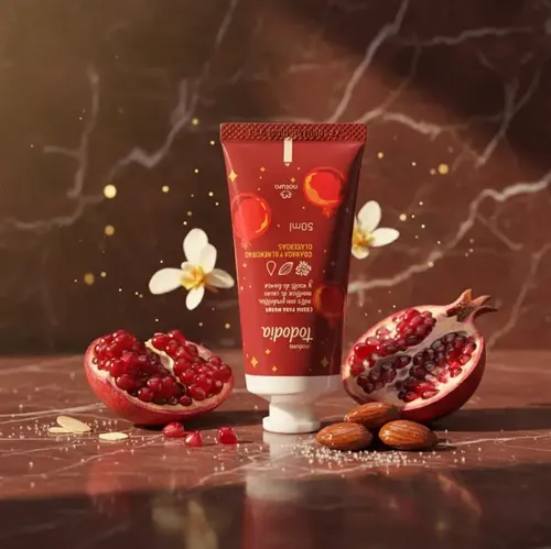 Crema De Manos Granada Y Almendras Glaseadas Natura 50ml Fragancia dulce floral