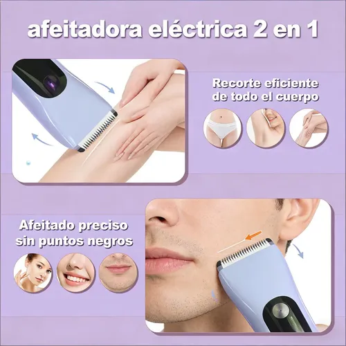 Depilación Eléctrica Xz Para Mujer Recargable 2 En 1