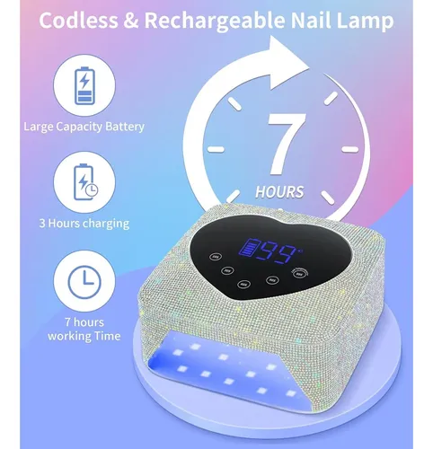 Lámpara Uv Led 72w Hugmaple X20 Plata